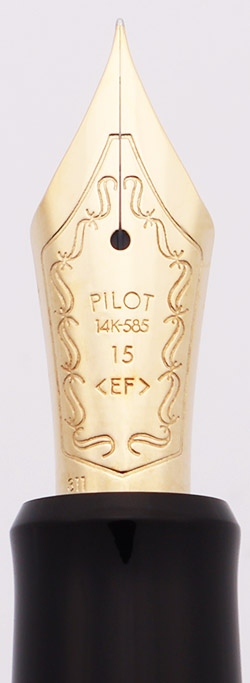 Pilot Namiki Custom 743 Fountain Pen - Black, Gold Trim, C/C